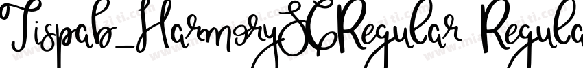 Tispab_HarmorySCRegular Regular字体转换